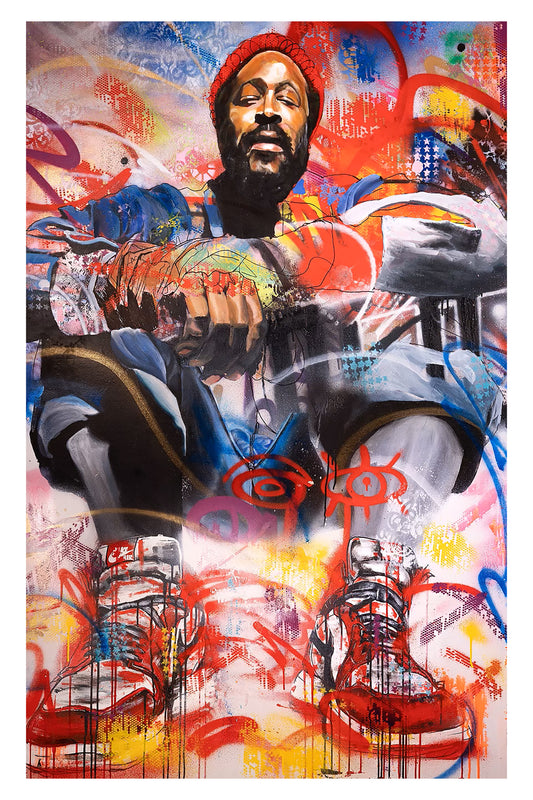 “Marvin Gaye” Art Print